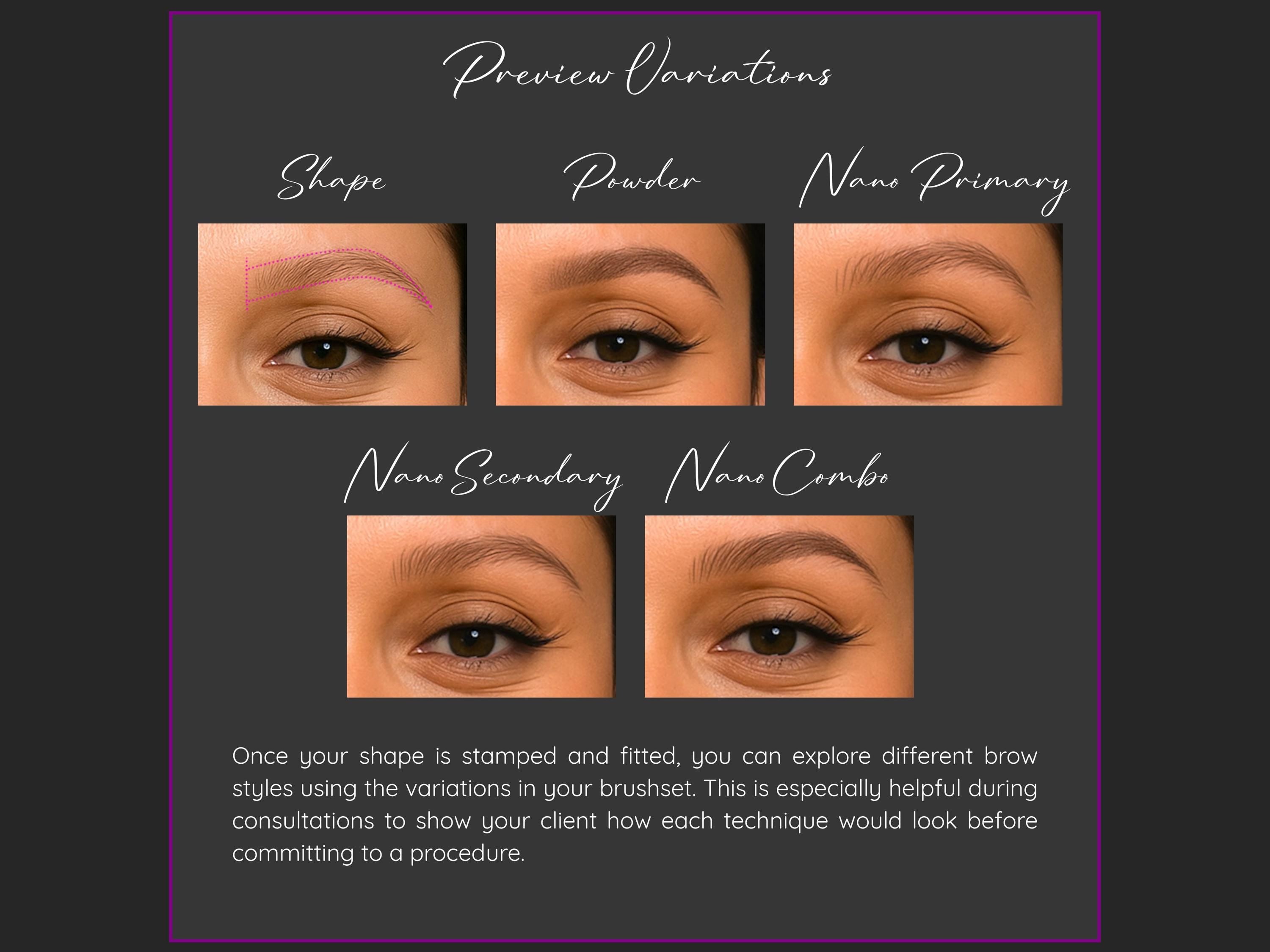 PMU Brow Stamps for Procreate