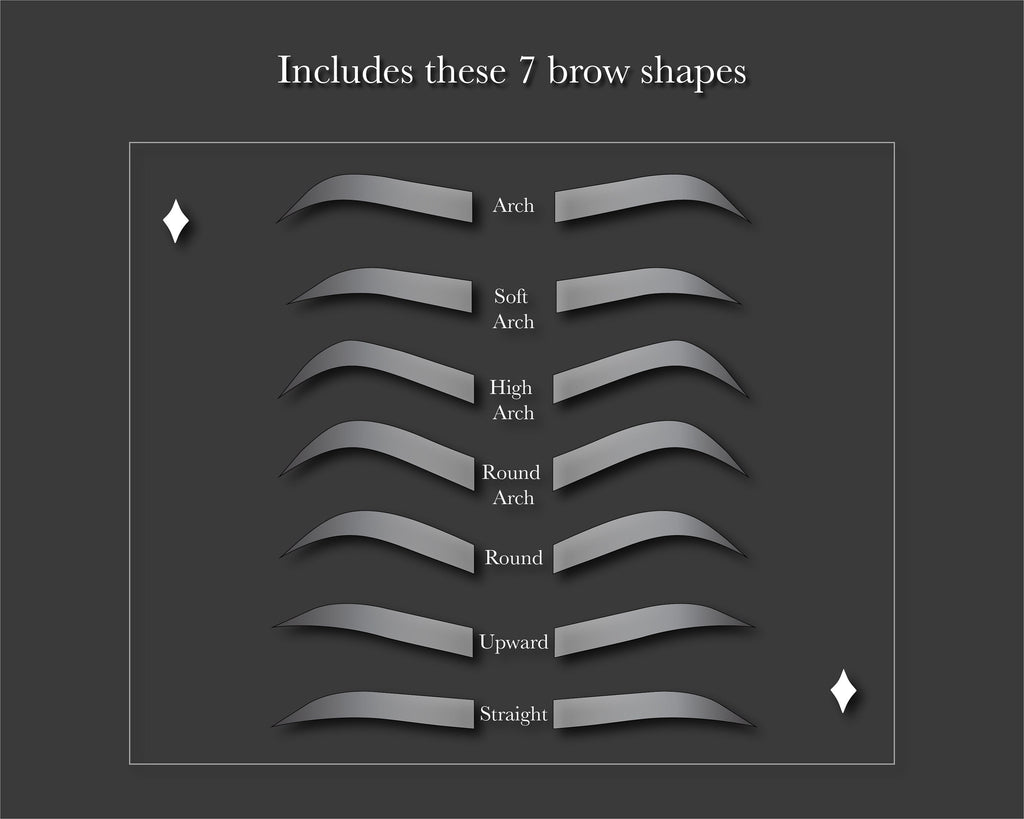 Microblading Stroke Patterns - Print-out
