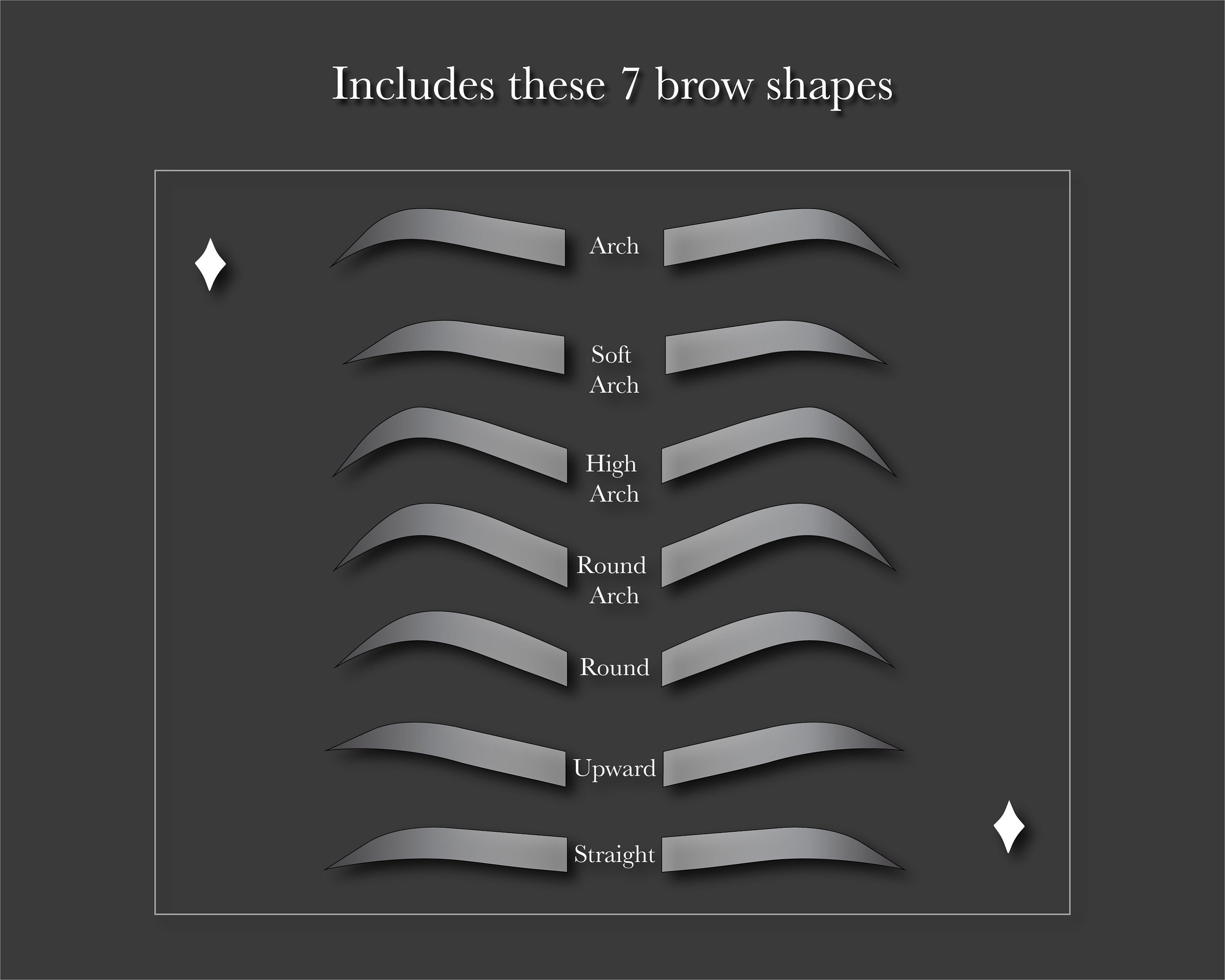 Microblading Stroke Patterns - Print-out