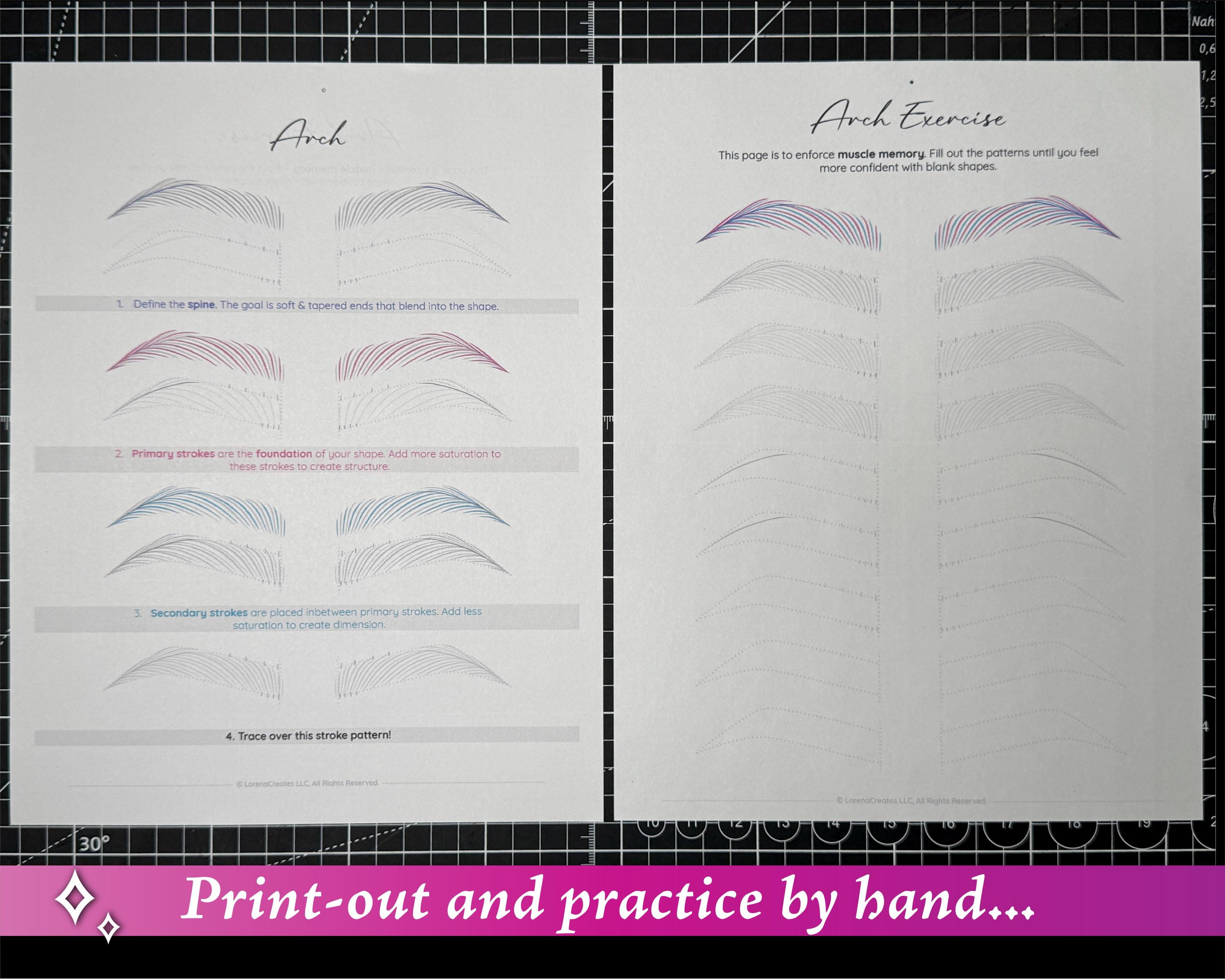 Nano Stroke Patterns - Print out
